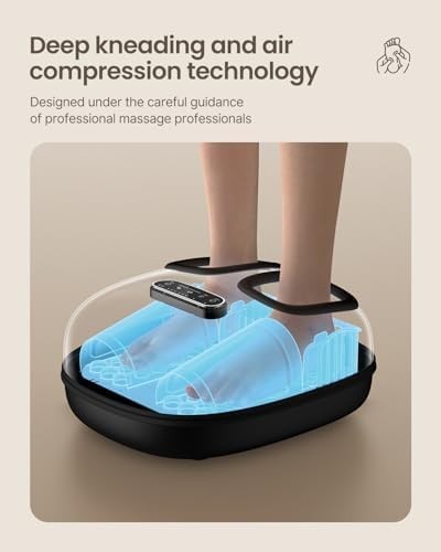 Heated Shiatsu Foot Massager Machine Deep Kneading Air Compression UK 12
