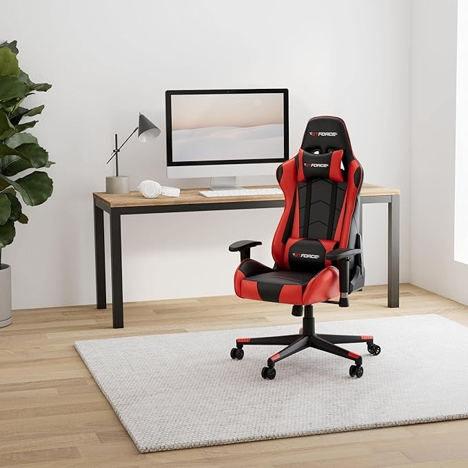 Ergonomic Gaming Chair Recliner w/ Footrest High Back PC Office Seat Red