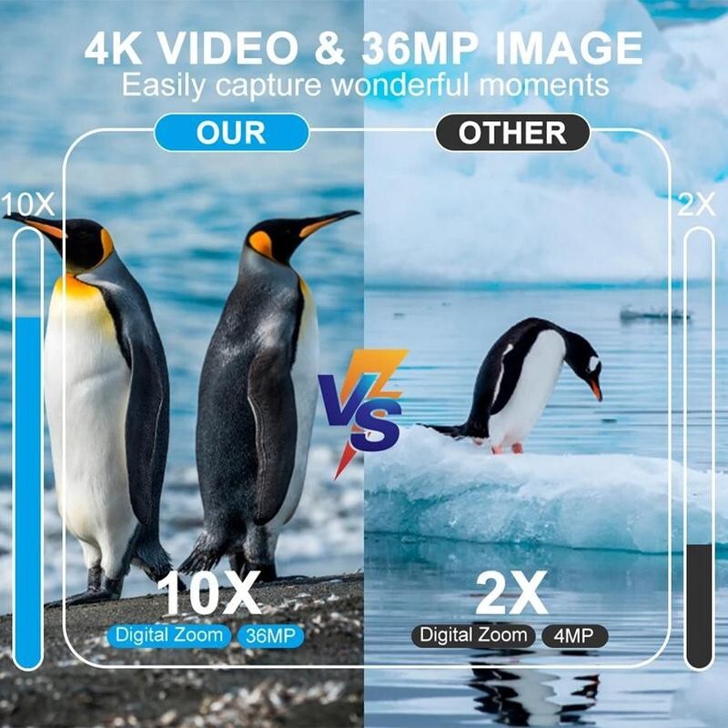 4K HD Night Vision Binoculars 2160P Infrared Camera for Day & Night Use