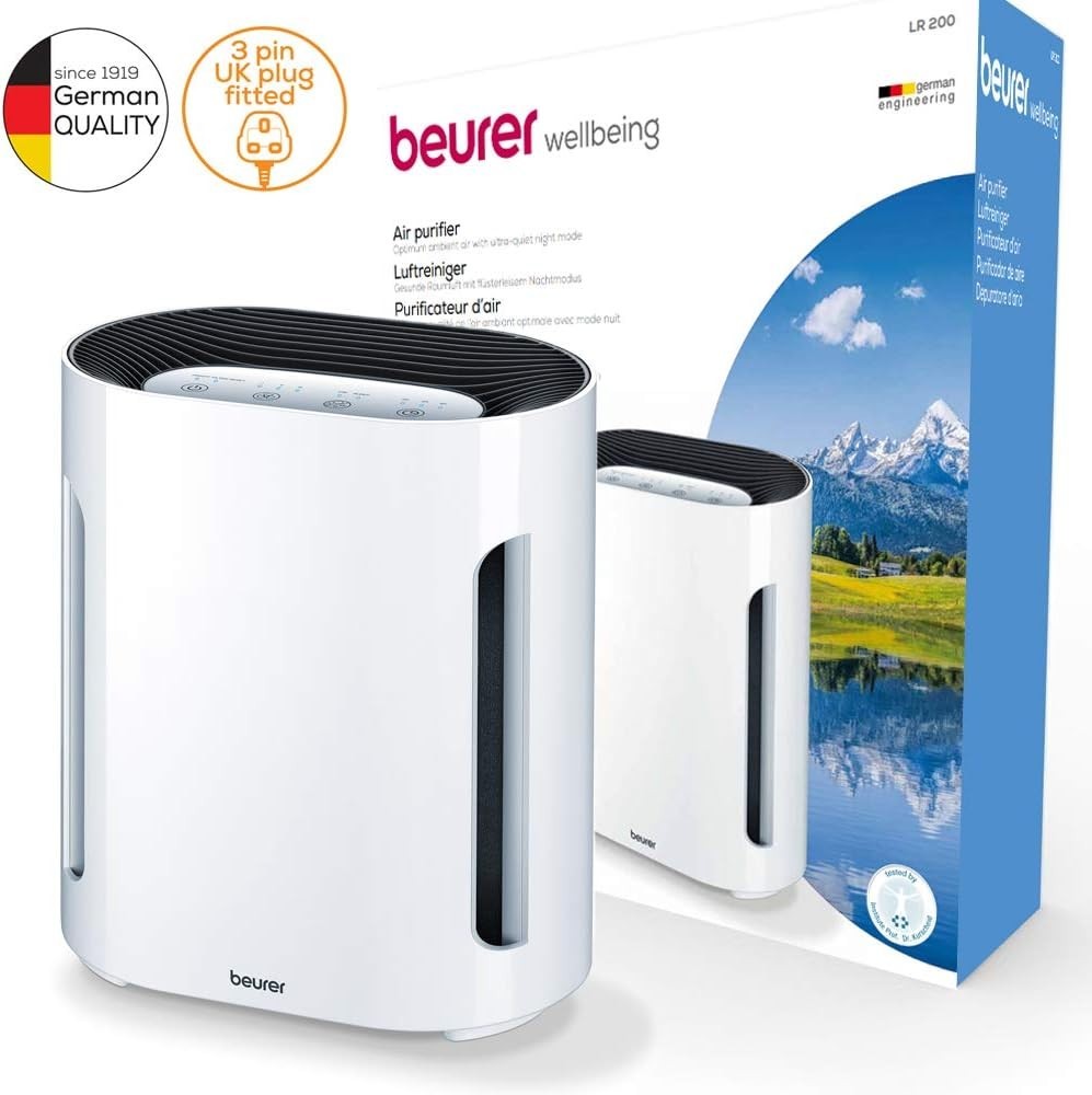 Compact HEPA Air Purifier Ioniser Quiet Night Mode Allergy Home