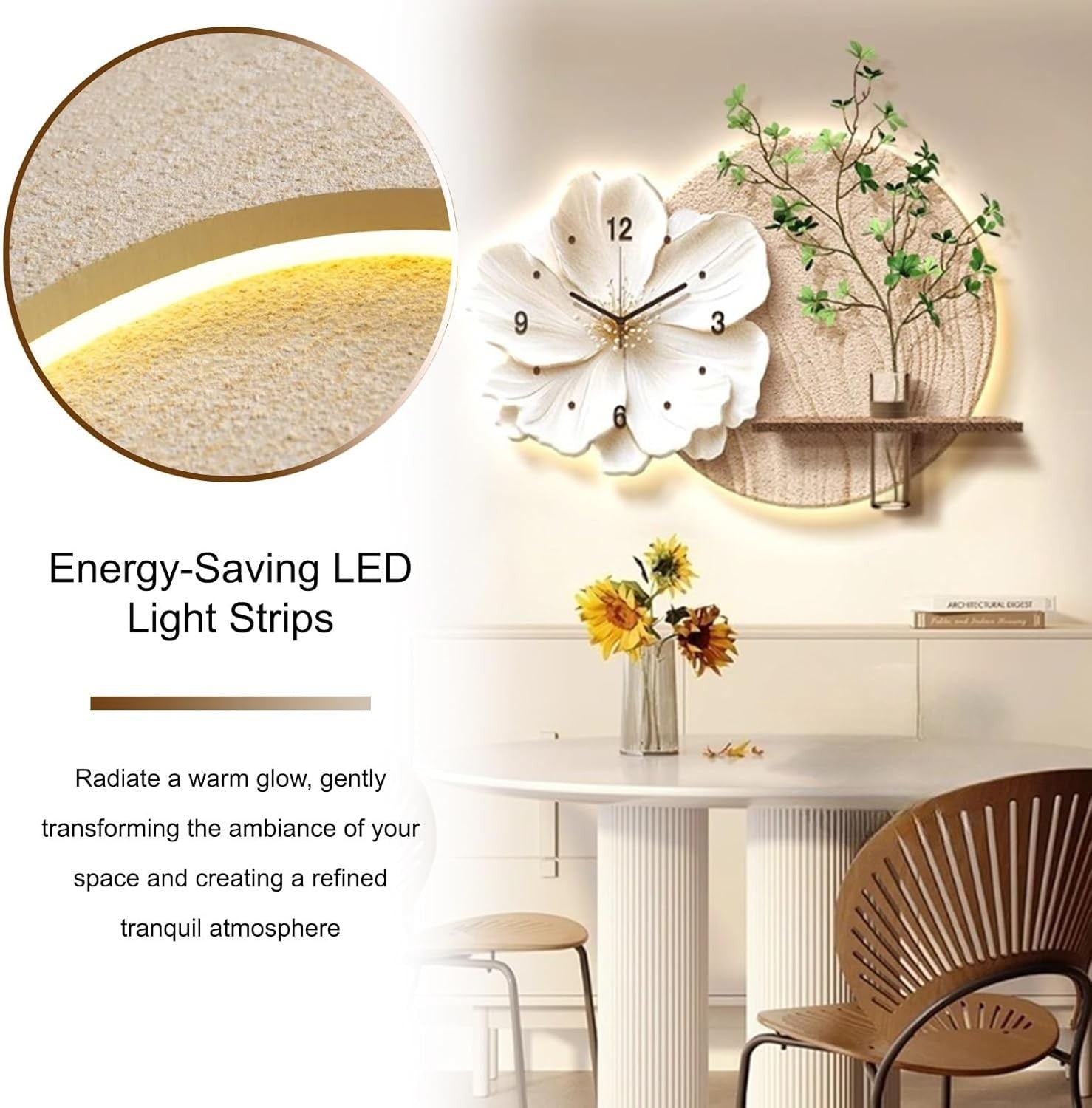 LED Entryway Wall Art Landscape Sculpture 75x50cm