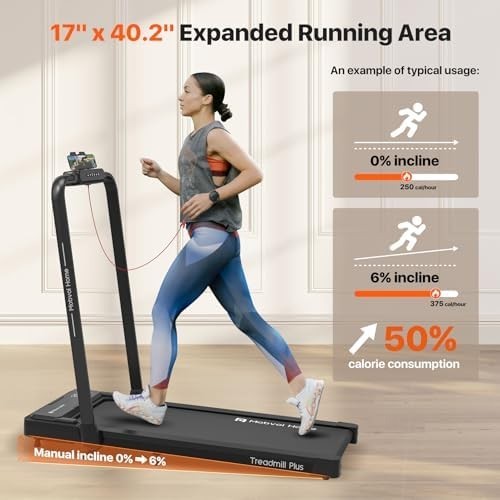 Foldable 3-in-1 Smart Treadmill Walking Pad Home Office 12KM/H 120KG