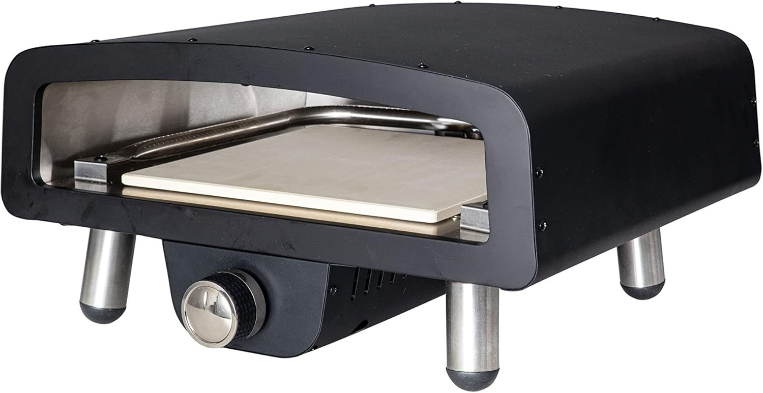 Gas Fired Outdoor Pizza Oven | Portable 450°C Stone Baked BBQ Grill for Garden