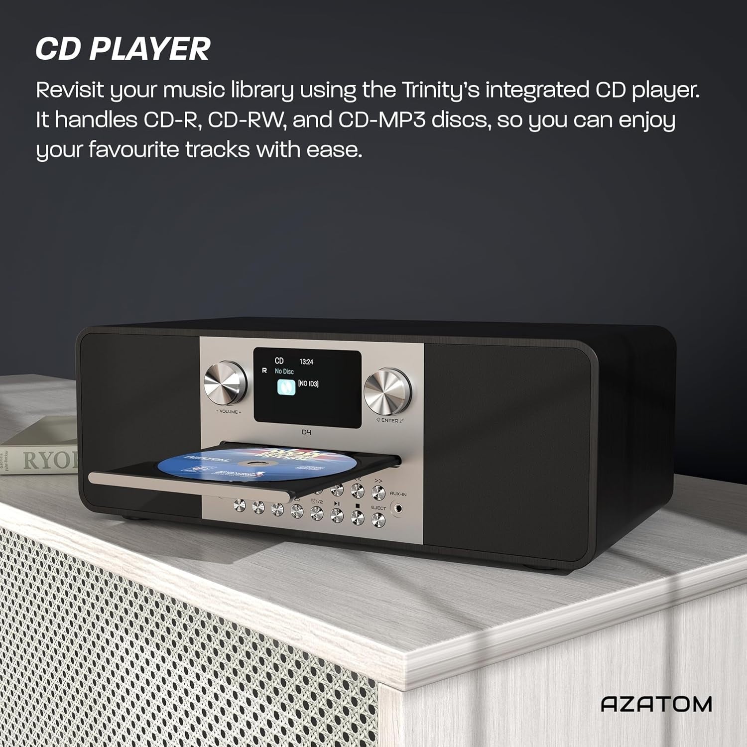 DAB/DAB+ FM Digital Radio CD Player Bluetooth USB 60W Home Audio