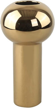 Gold Ceramic Vase Modern Luxury Pillar Flower Vase Table Home Decor 24cm