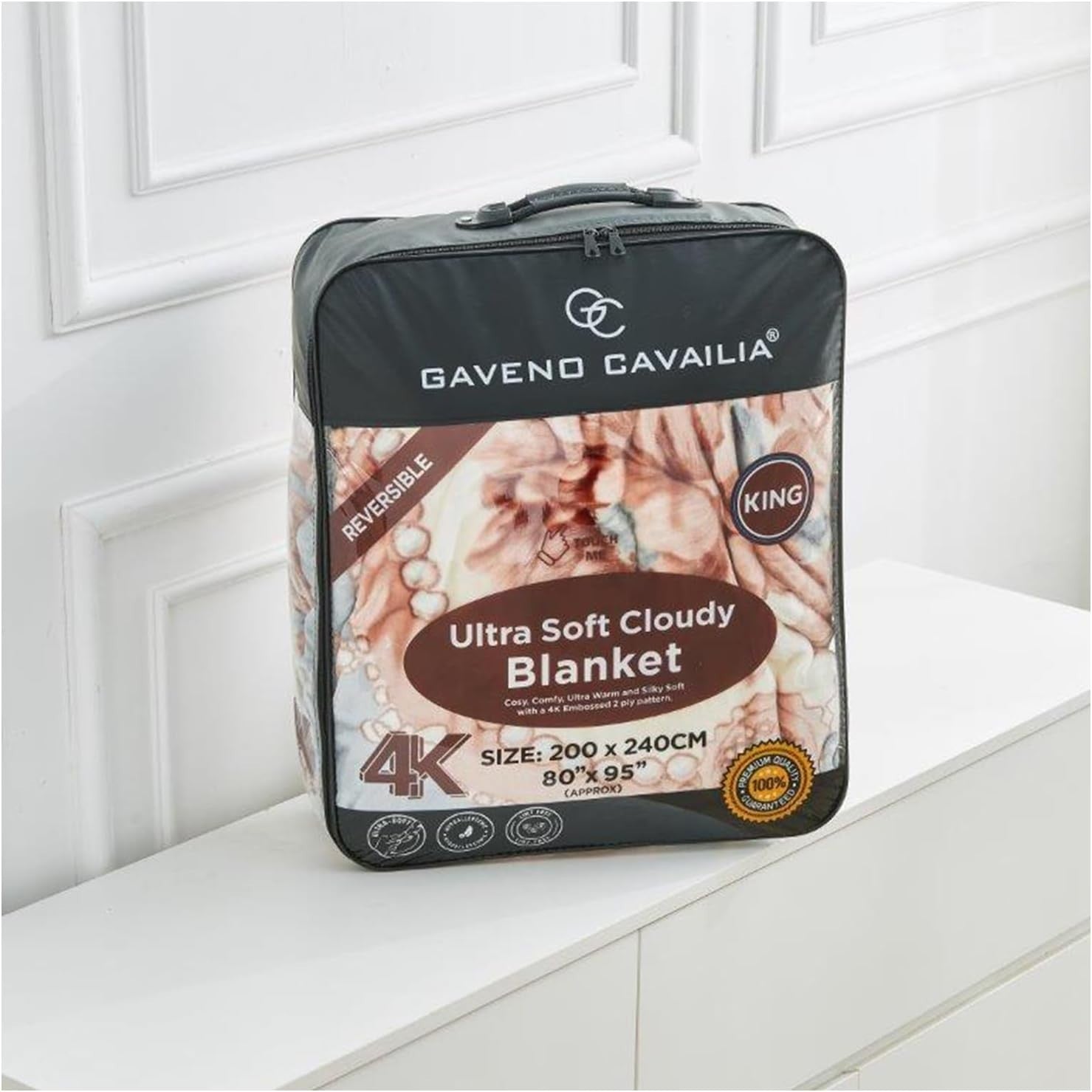 Lavender Elegance 5kg Fleece Blanket 200x240cm King Size Bed