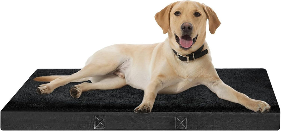 Waterproof Orthopedic Dog Bed 105x70x7.5cm Washable Black