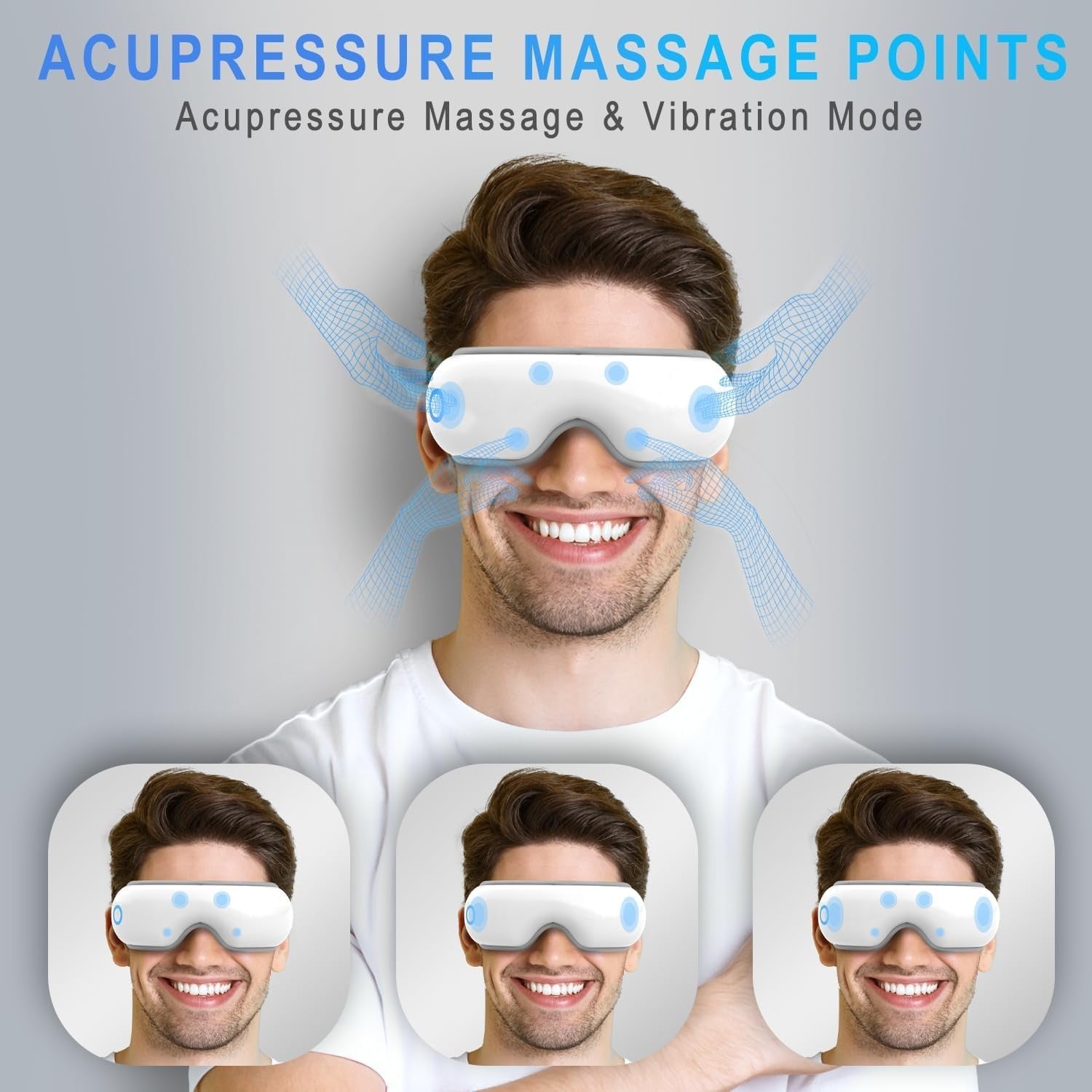 Heated Eye Massager Bluetooth Sleep Mask Migraine Stress Relief
