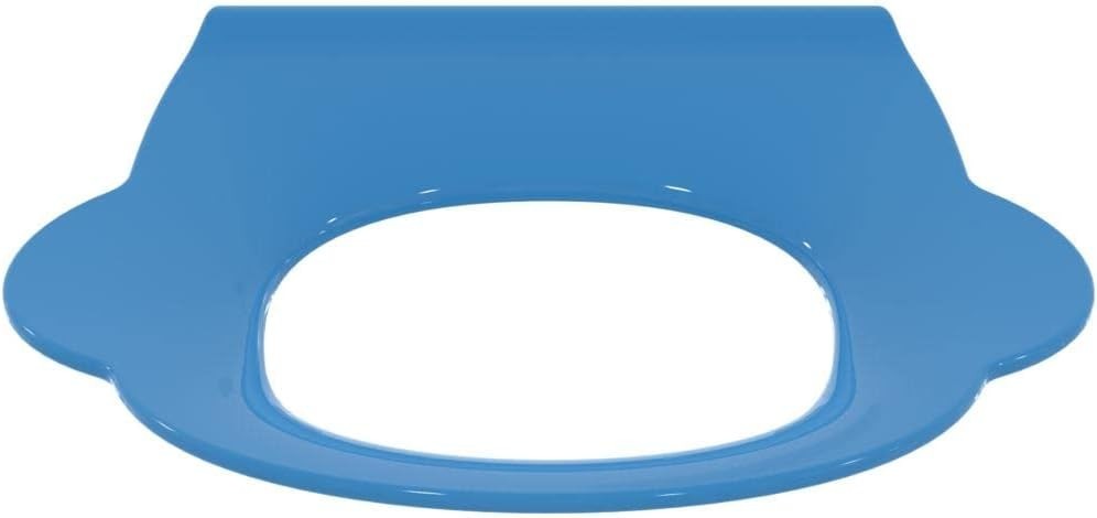 School Toilet Seat Ring Blue Polypropylene 305mm High with Child Support Handles
