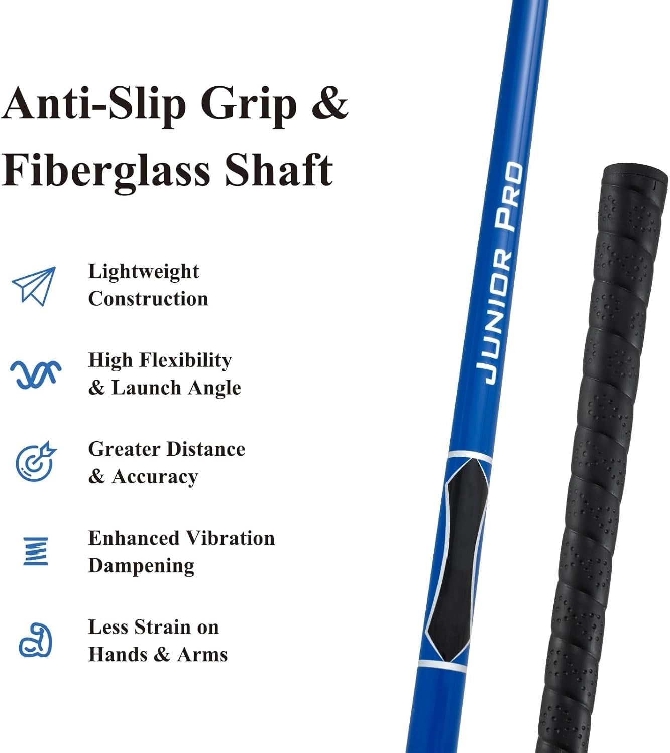 Kids Golf Club Set Ages 8–10 Right Hand Fairway Irons Putter Stand Bag