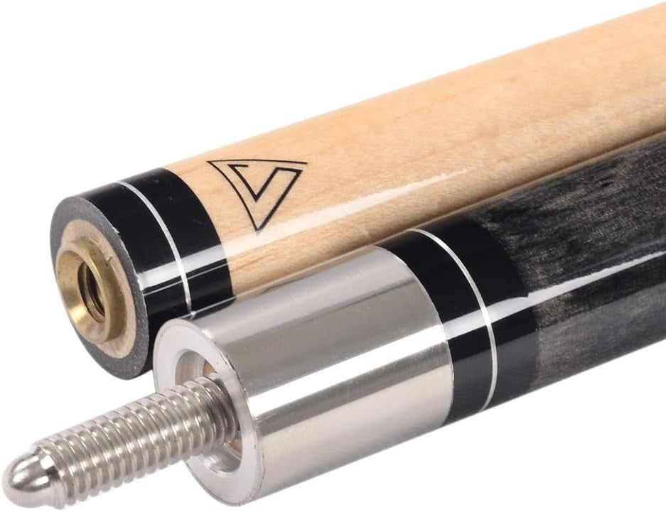 58” Pool Cue Maple Shaft 1/2 Joint 13mm Tip Irish Linen 19oz