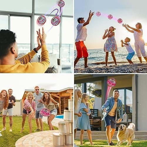 Flying Ball Hover Toy for Kids Teens UFO Spinner RGB Light Mini Drone