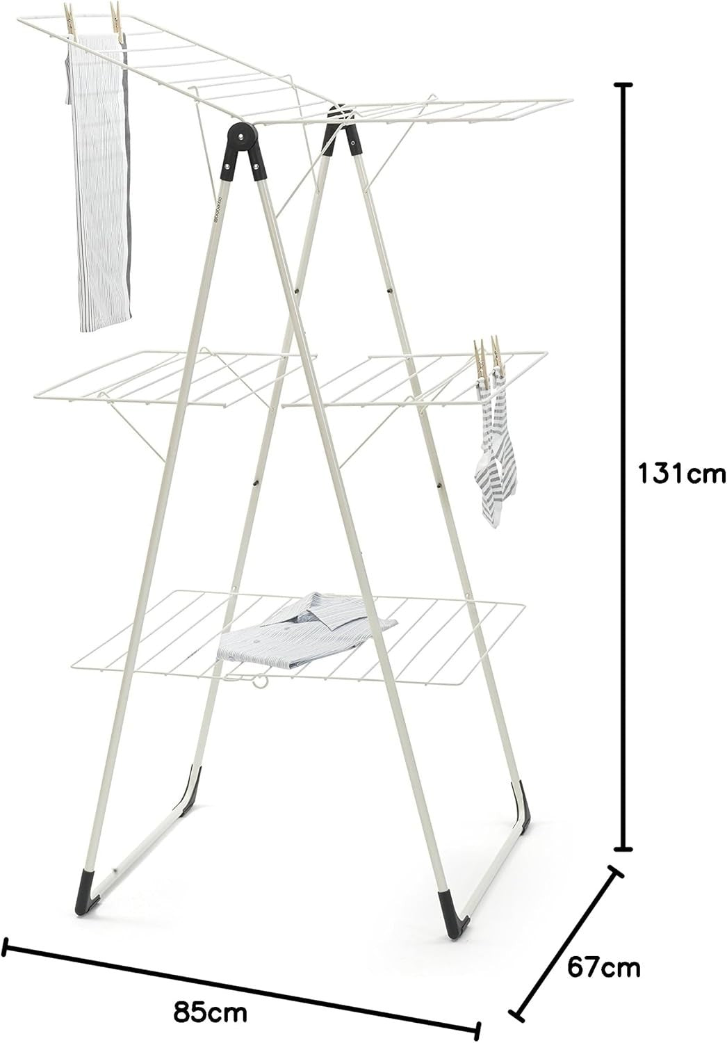Tower Clothes Airer 23m Drying Rack Folding Indoor Laundry Space Saving