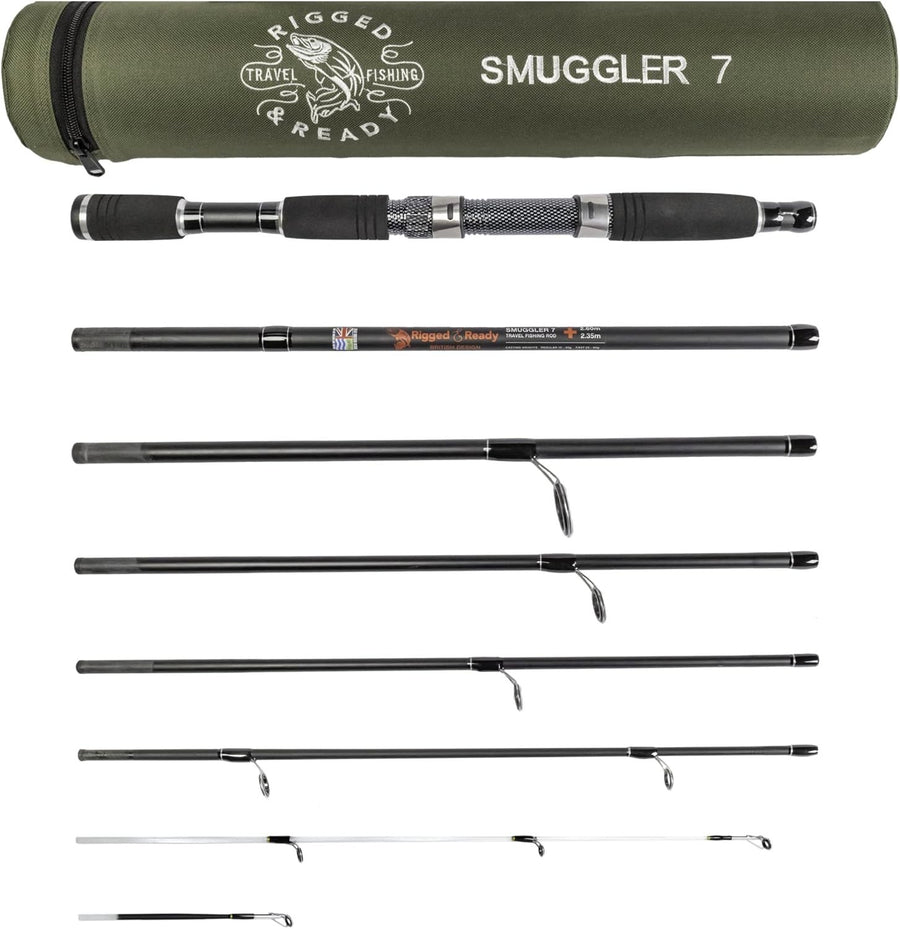 Compact Travel Fishing Rod Combo – 2 Tips, Spin & Freshwater/Saltwater