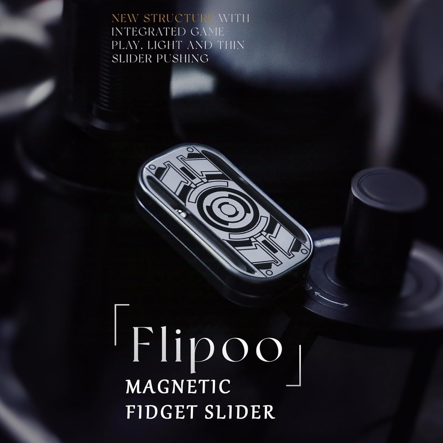 Stainless Steel Magnetic Fidget Slider Clicker ASMR Focus EDC