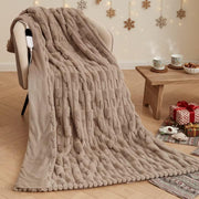 Electric Heated Throw Blanket 6 Heat Settings Auto Off Soft Fleece 130x180cm