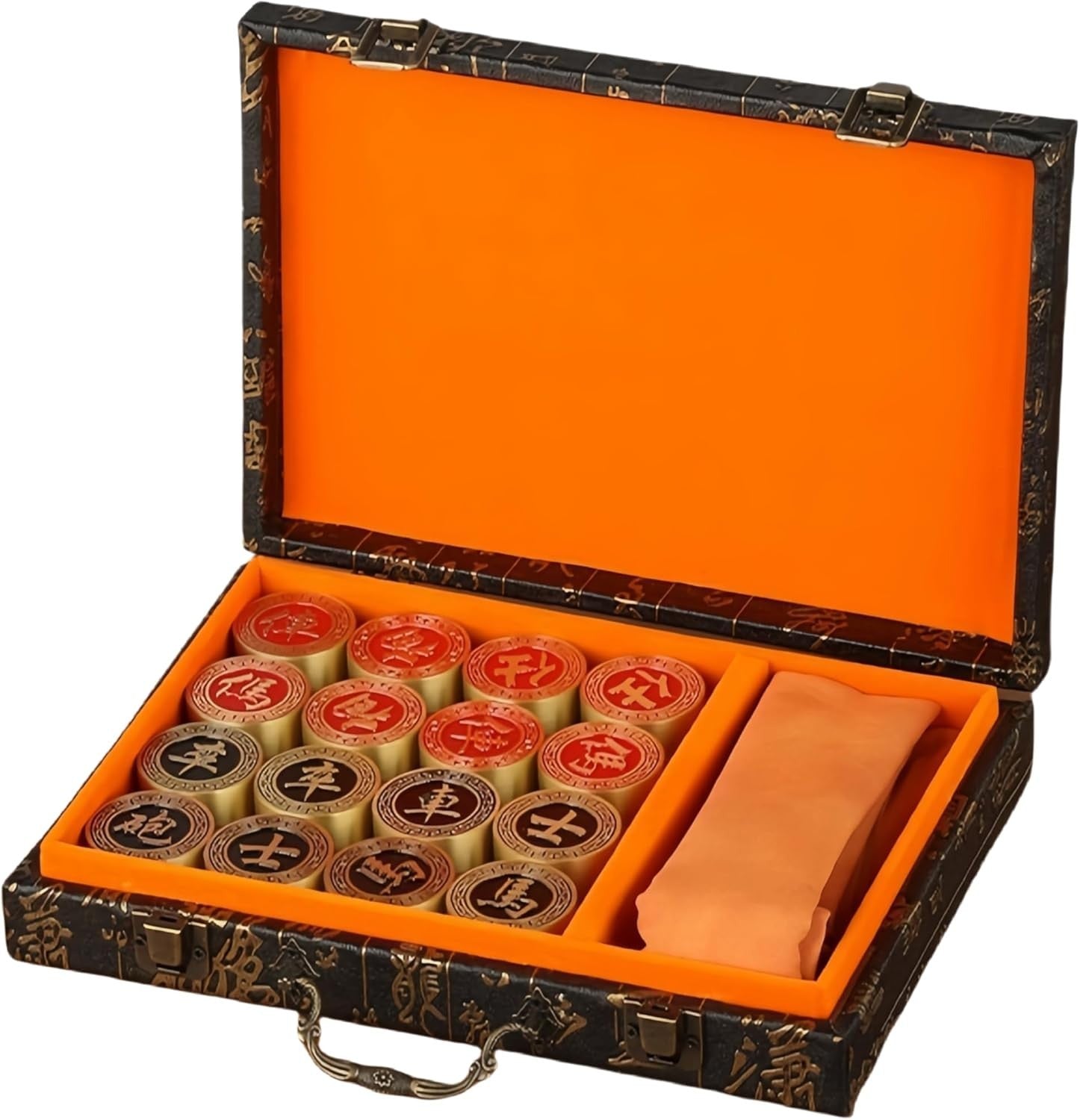 Brass Chinese Chess Gift Set Feng Shui Xiangqi Strategy Board Game