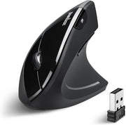 Vertical Ergonomic Wireless Mouse 2000 DPI 6 Button USB Right Hand