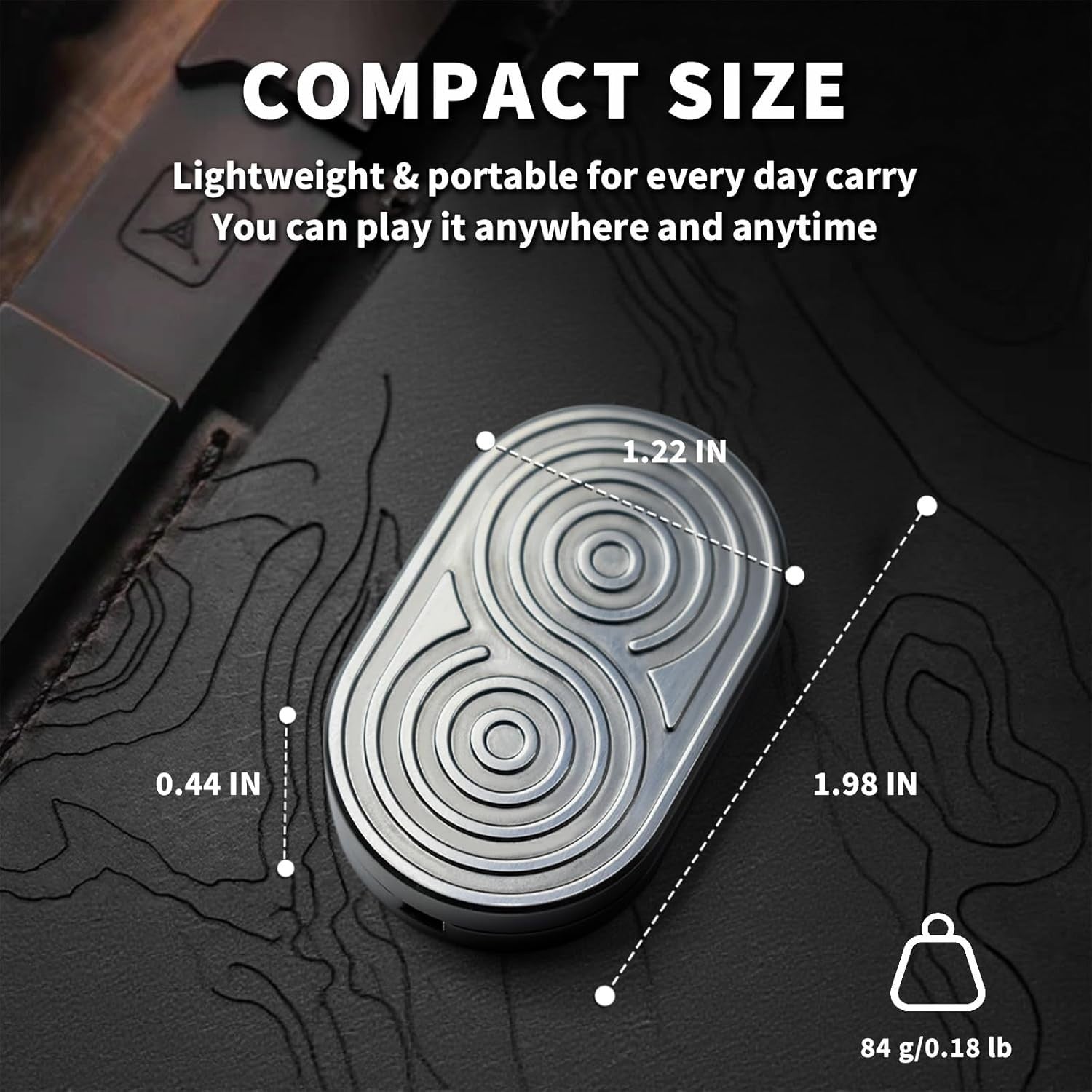 Stainless Steel Fidget Slider Ratchet Clicker EDC Stress Relief Toy