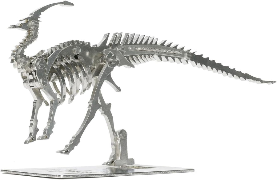 3D Metal Parasaurus Skeleton Puzzle DIY Dinosaur Model Kit Gift