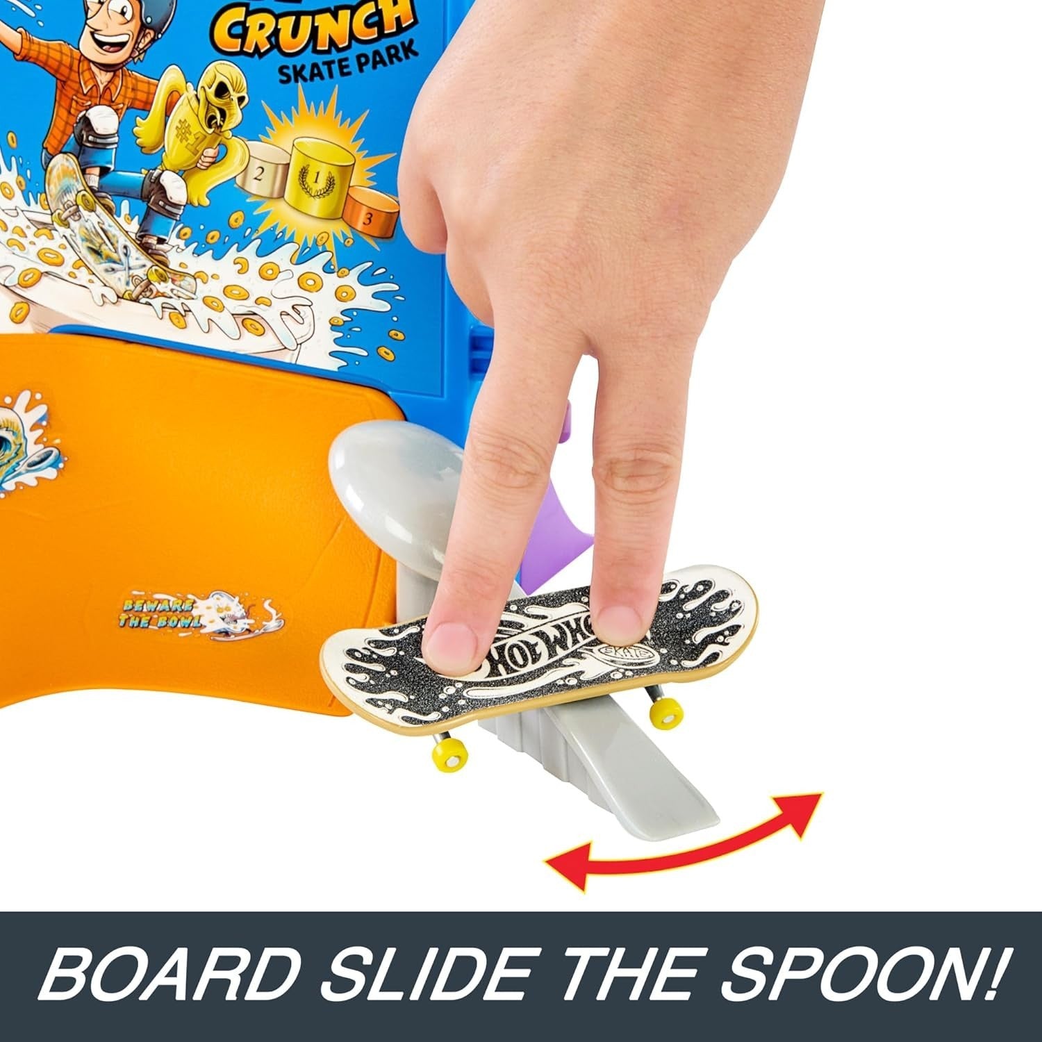 Hot Wheels Fingerboard Skate Bowl Set Tony Hawk 1 Board + Shoes