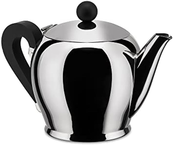 Stainless Steel Teapot 1.22L Mirror Polished Tea Pot with Lid Silver