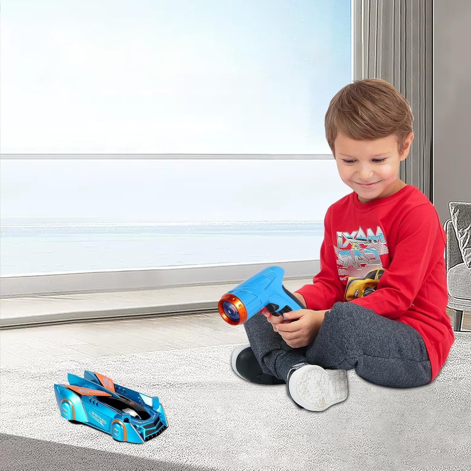 Wall Climbing RC Car – Laser Remote Control Stunt Toy for Kids & Teens