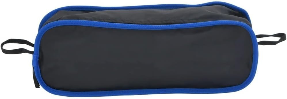 Foldable Camping Chair Portable Outdoor Aluminium Frame Black Blue 600D PVC