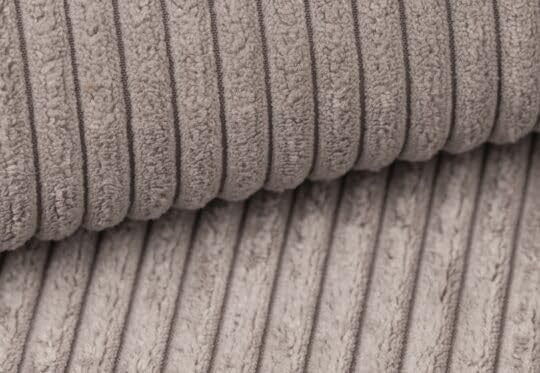 Corner Sofa Bed with Storage Beige Cord L Shape 277x203cm 3 Seater