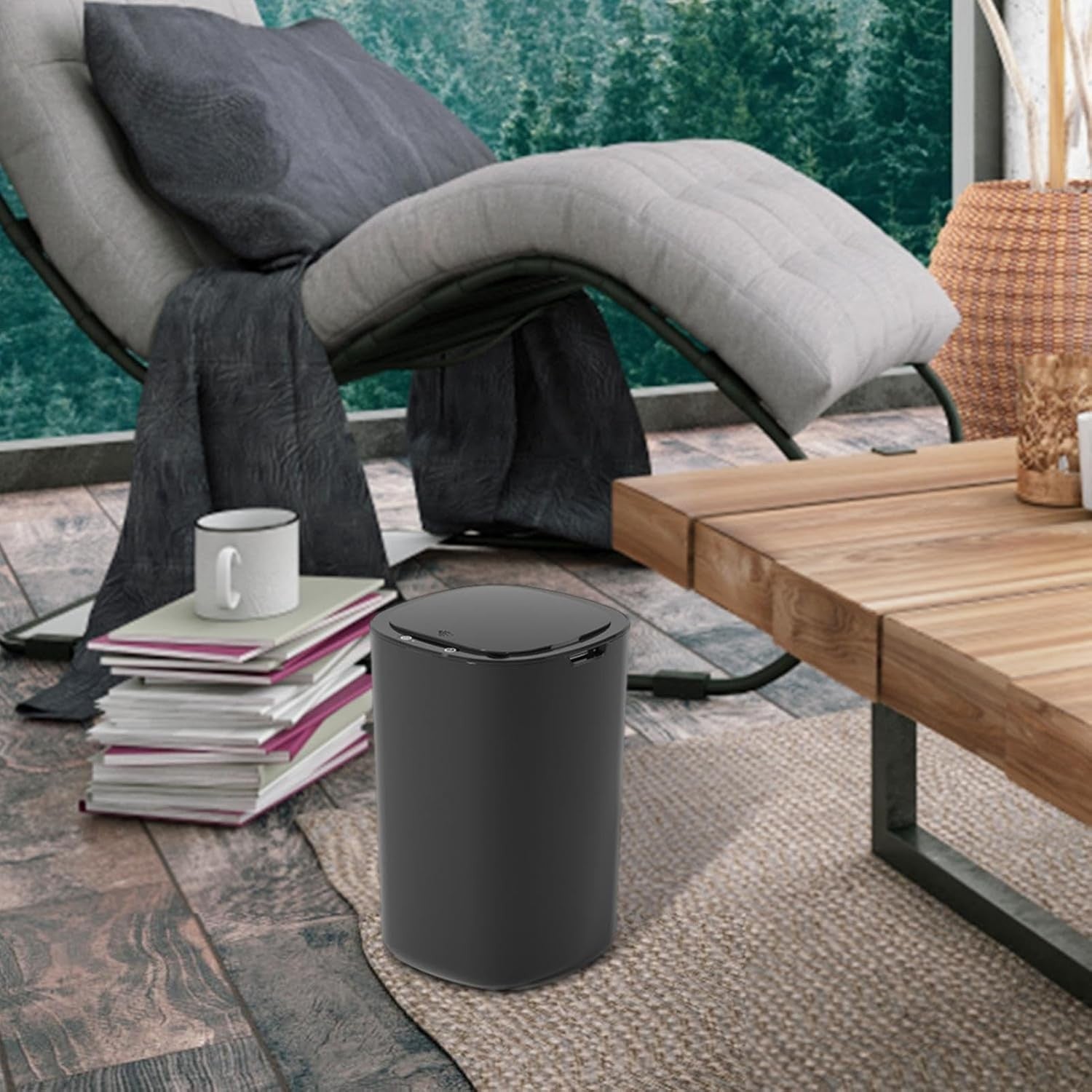 12L Motion Sensor Trash Can Touchless Kitchen Bathroom