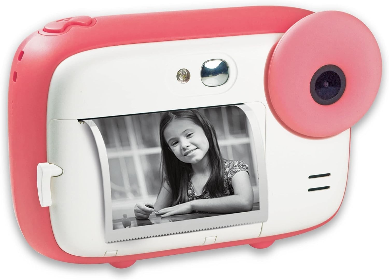 Kids Instant Print Camera HD Video Selfie Camera 2.4" LCD Pink Toy