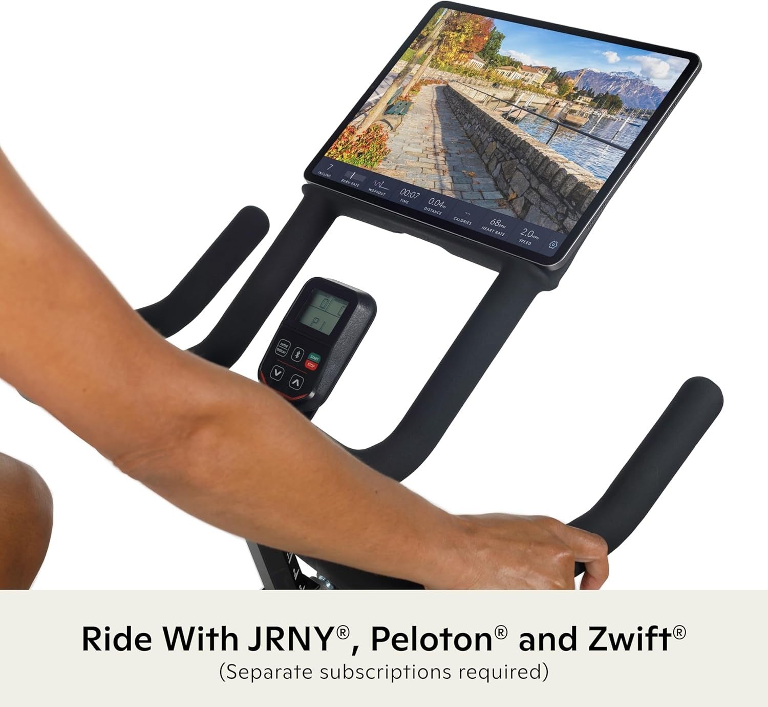 Magnetic Smart Spin Bike 100-Level Resistance Bluetooth SPD Pedals Compact