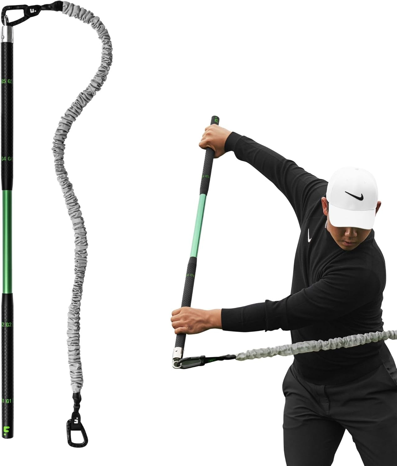Golf Swing Trainer Resistance Band Fitness Posture System