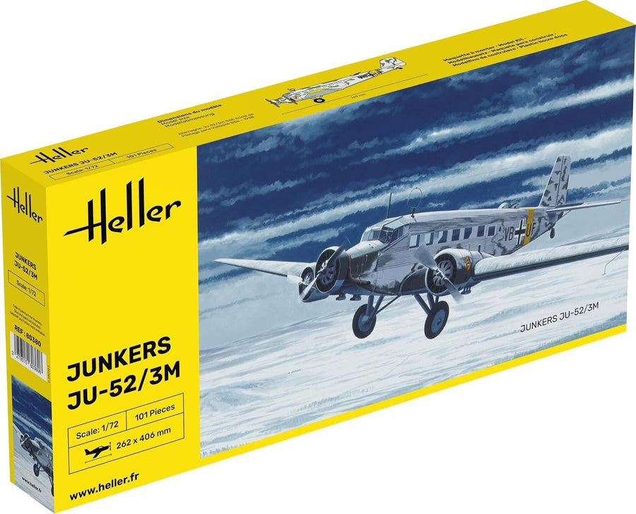 1:72 Junkers JU 52/3M Aircraft Model Kit | Aviation Scale Build Set