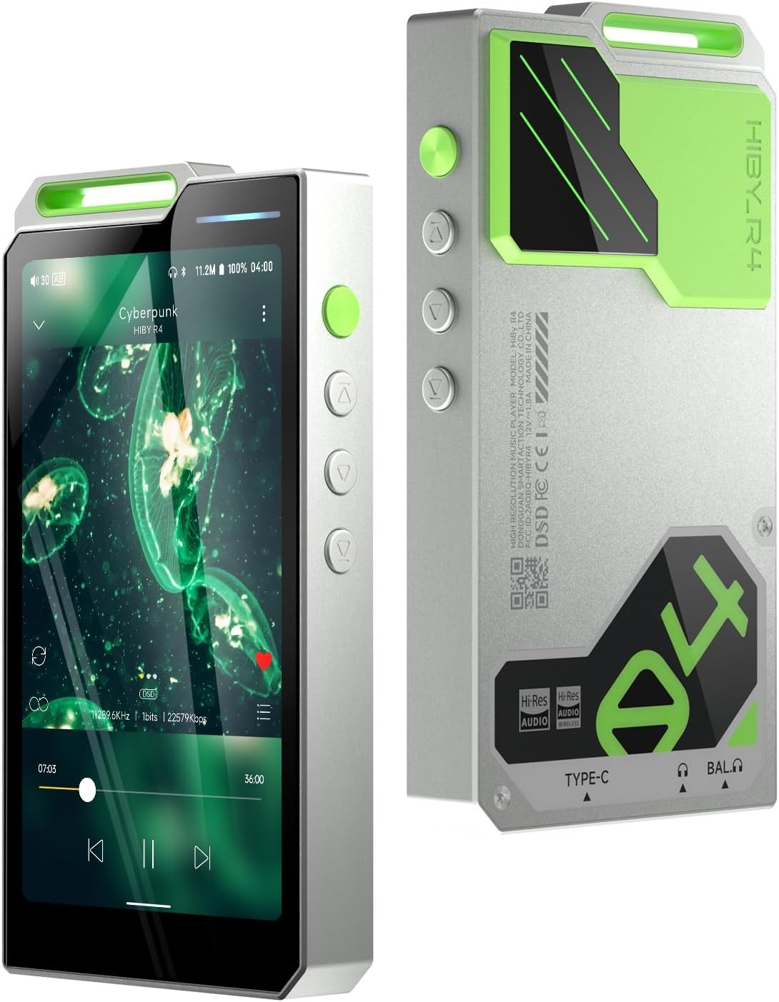 HiFi MP3 MP4 Player Bluetooth WiFi Android 12 32GB 2TB DAP 4.4mm