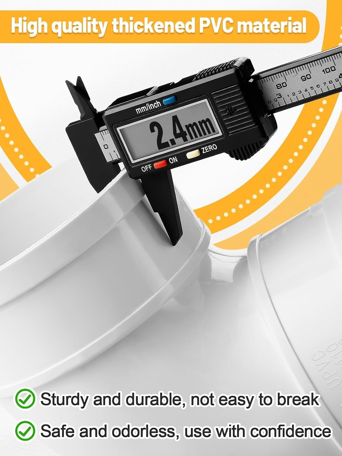 Automatic Chicken Feeder No Waste 6.6lb PVC Wall Mount