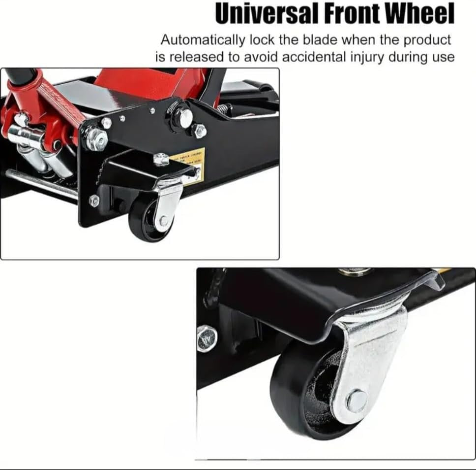 3 Ton Low Profile Hydraulic Trolley Jack Heavy Duty Car Van Lift 150–500mm Red