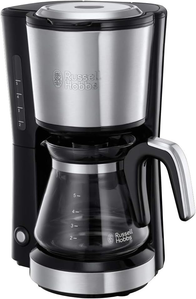 Compact Filter Coffee Maker 0.6L Permanent Filter Mini Drip Machine Stainless