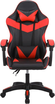 Ergonomic Gaming Chair Red Swivel Office Desk PC Recliner Faux Leather