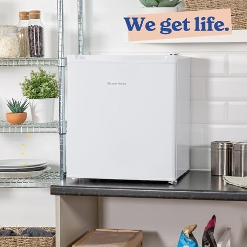 Compact 40L Larder Fridge Manual Temp Control Quiet Mini Freezerless White