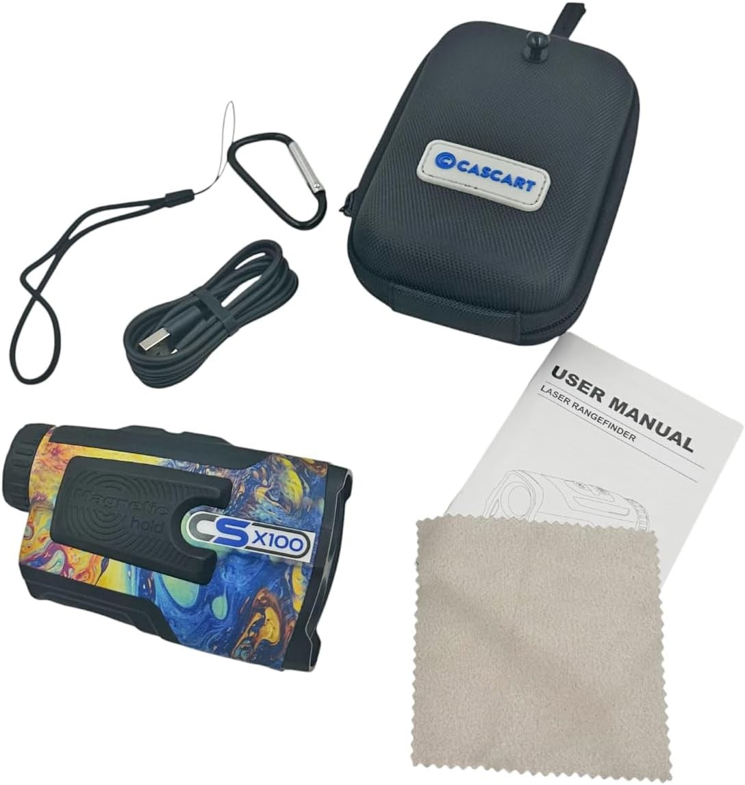 Golf Rangefinder 700Y Slope 7X Magnification Magnetic Oil Slick