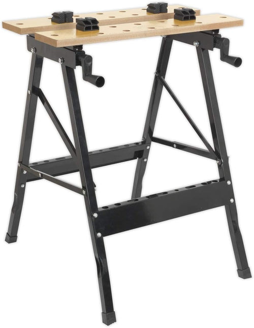 Folding Workbench 290mm Capacity MDF Top Vice Grip Portable DIY Table