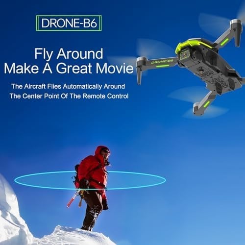 1080P HD Foldable Drone for Kids & Adults with Brushless Motor, Long Flight Time