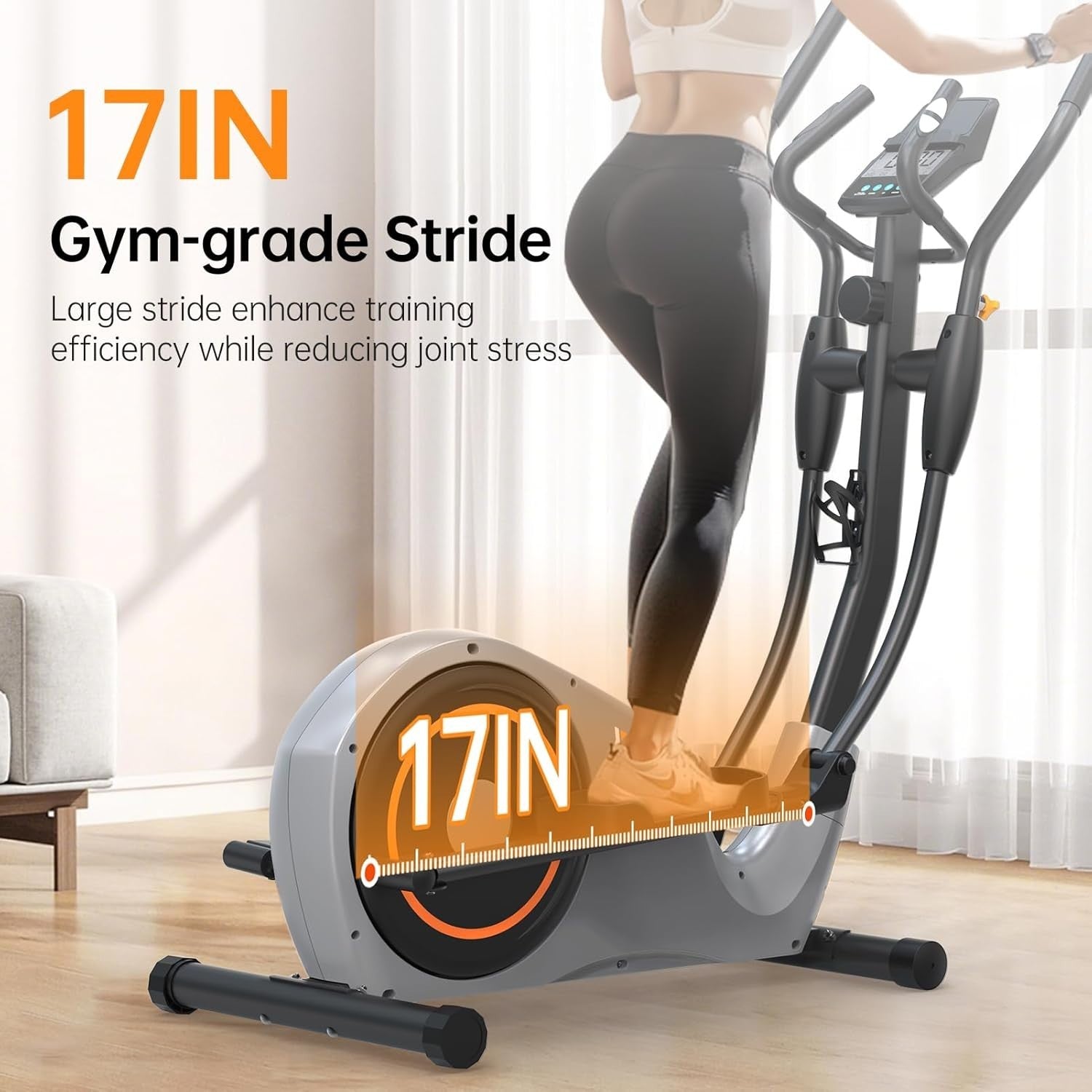 Under Desk Electric Elliptical 12-Speed Portable Seated Pedal Exerciser