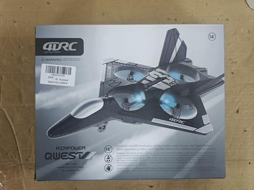 4DRC V31 RC Plane with Camera 360 Flip 3 Speed LED Light 2 Battery Foam Jet