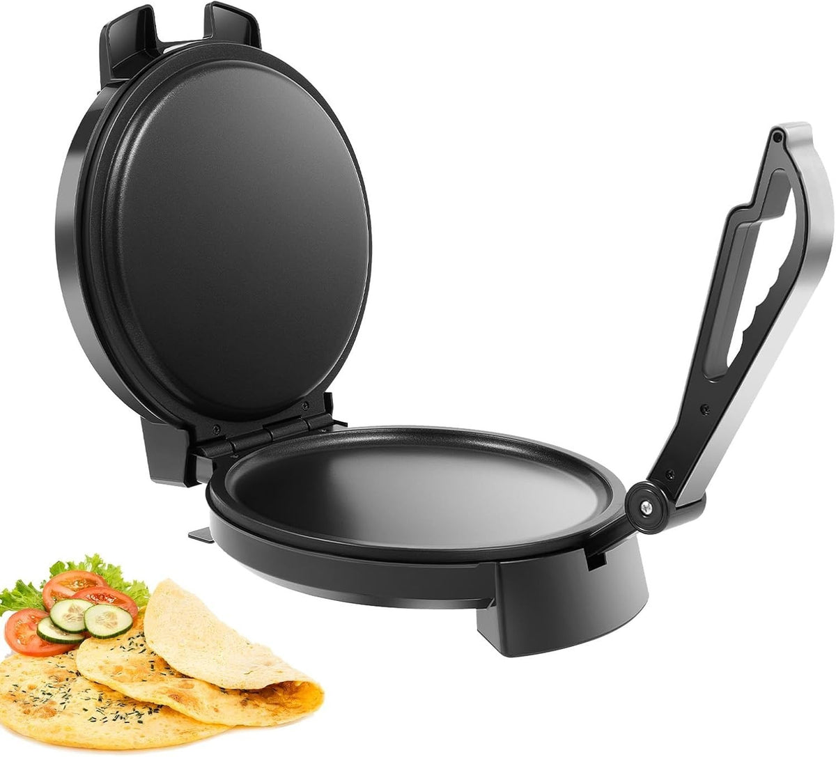 1200W Electric Pancake & Crepe Maker Nonstick 23cm Plate | Temp Control
