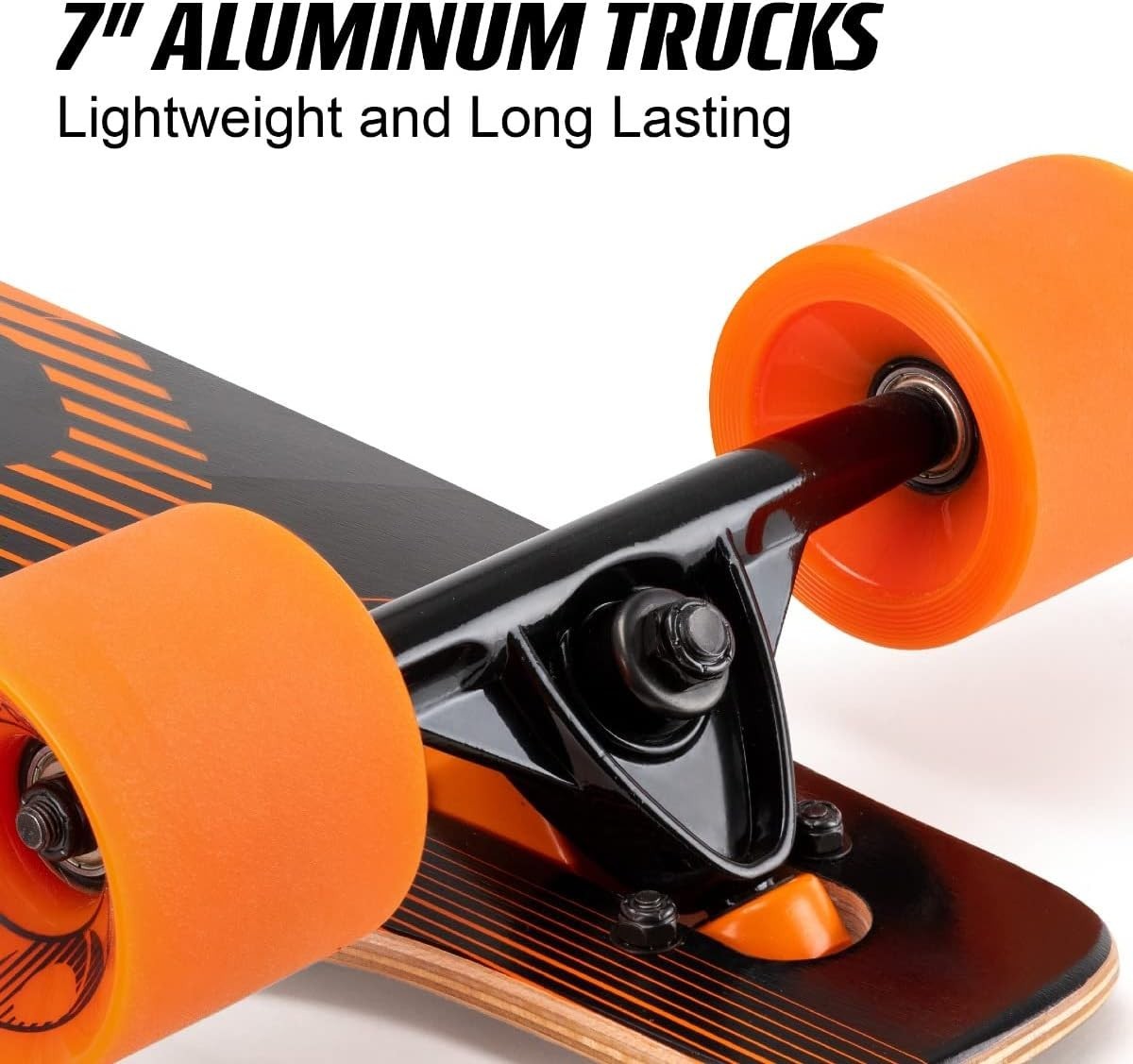 39" Twin Tip Longboard Maple Deck Adult Cruiser ABEC 9 69mm Wheels