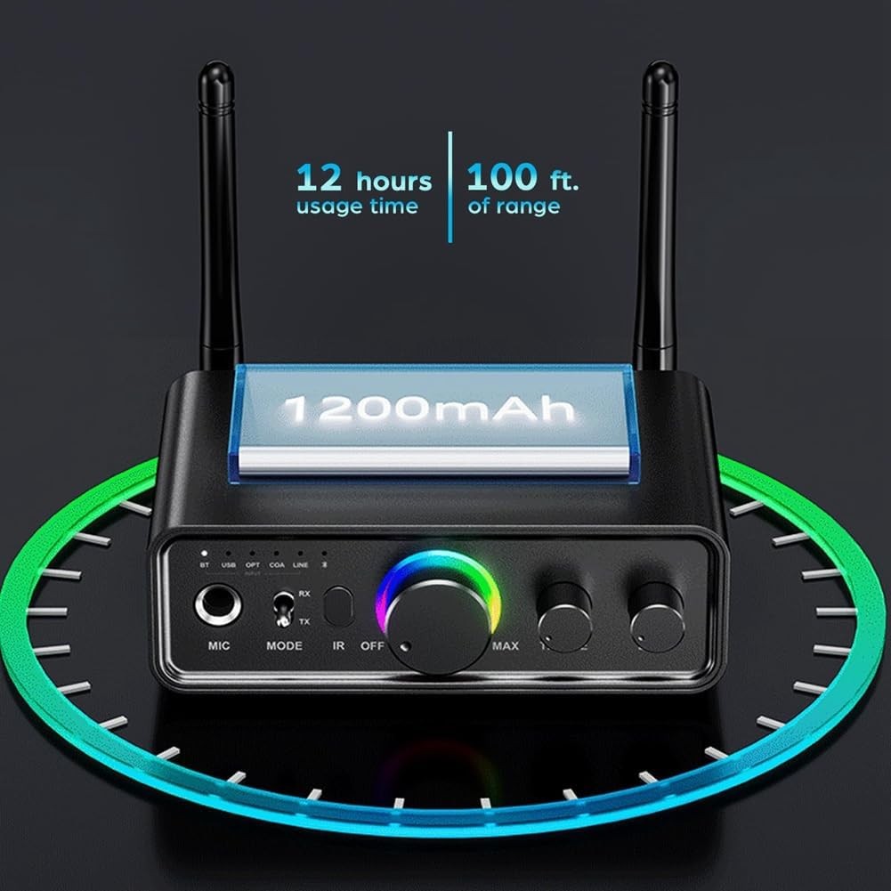 Bluetooth 5.3 Transmitter Receiver 2in1 TV PC