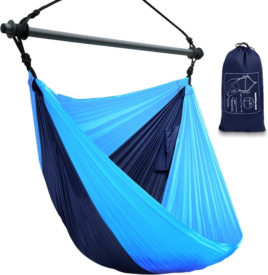Portable Hammock Chair Swing, Lightweight Outdoor/Indoor, Max 500lbs