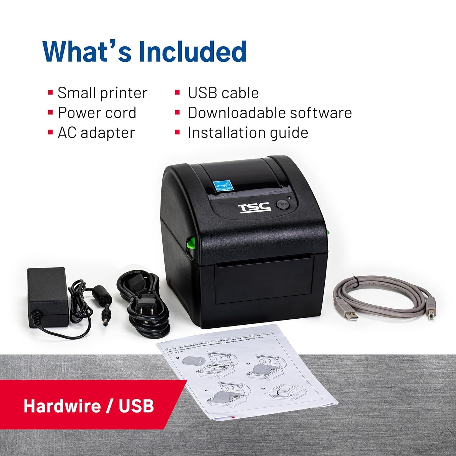 DA210 Desktop Thermal Label Printer – 4.25" 203 DPI USB 2.0